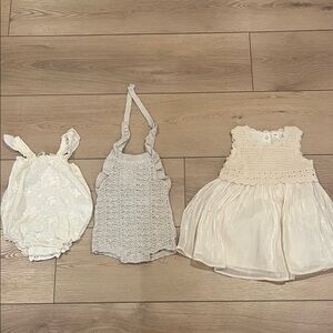 Zara Rompers and Dress / 12-18 months / NWT
